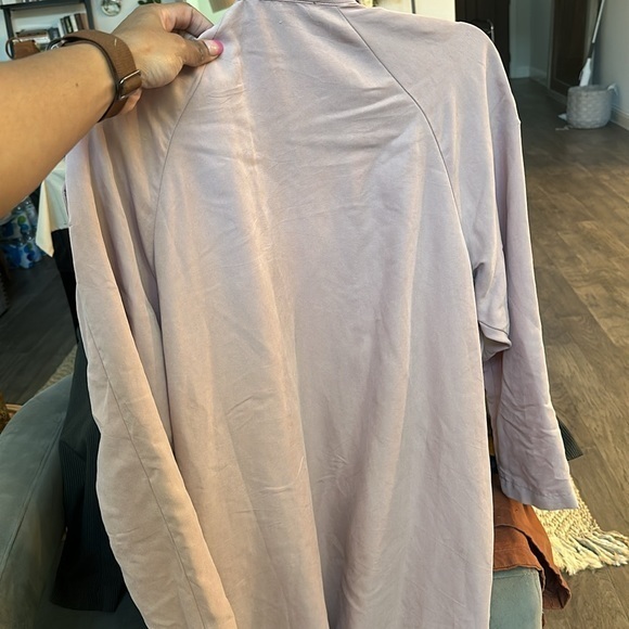 Forever 21 Light Pink trench/duster jacket women’s size small - oversized look - Picture 4 of 5